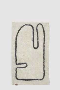 Badematte - Lay Washable Off-White/Coffee 50x70cm