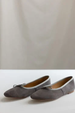 Ballerina - Volcano Suede Greige Sacardon