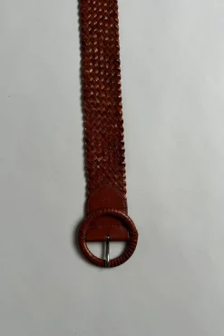 Belte - Wrapped Leather Circle Buckle Tan
