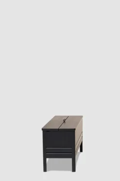 Benk - A Line Storage Bench 111 Sort Eik
