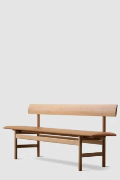 Benk - BM Bench 3171 Lys Oljet Eik /Omni Cognac 307