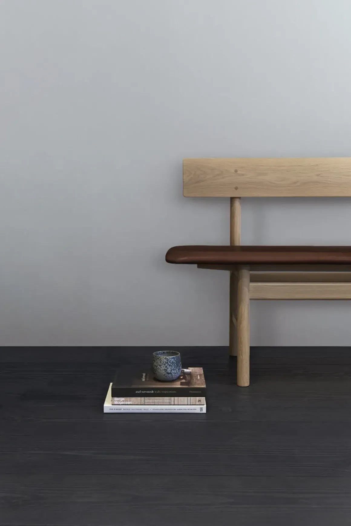 Benk - BM Bench 3171 Såpet Eik / Omni Black 301