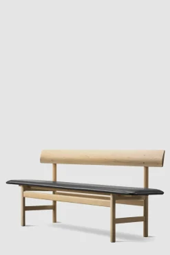 Benk - BM Bench 3171 Såpet Eik / Omni Black 301