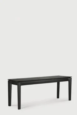 Benk - Bok Oak 166xh46cm Black