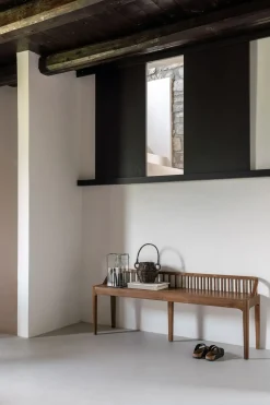 Benk - Spindle 150x36xh60cm Reclaimed Teak