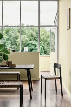 Benk - TK4 Betty Sort/Natur 105cm x 36cm x H: 46cm