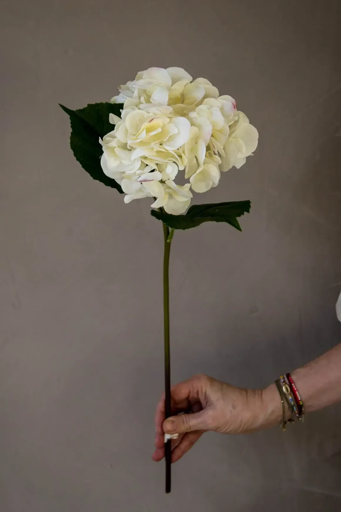 Blomst - Hortensia H55cm Hvit