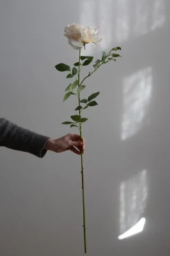 Blomst - Rose 90cm Gul