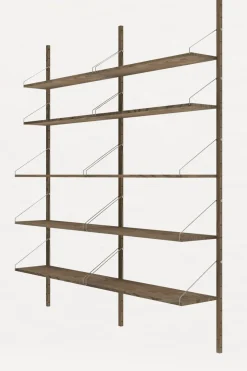 Bokhylle - Library Dark Oak H1852 Double