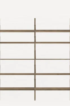 Bokhylle - Library Dark Oak H1852 Double