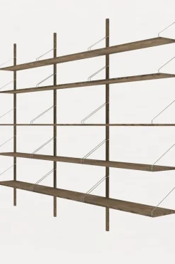 Bokhylle - Library Dark Oak H1852 Triple Set