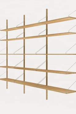 Bokhylle - Library Natural Oak H1852 Triple Set