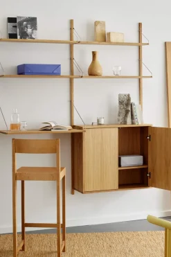 Bokhylle - Library Natural Oak H1852 Triple Set