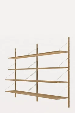 Bokhylle - Library Natural Oak H1148 Double