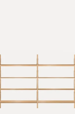 Bokhylle - Library Natural Oak H1148 Double