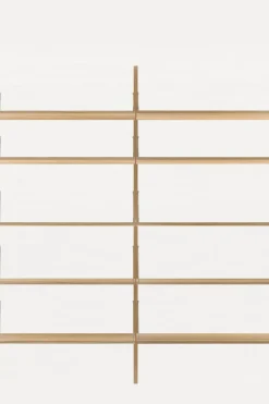 Bokhylle - Library Natural Oak H1852 Double