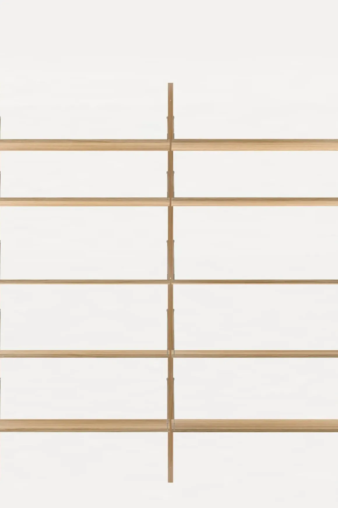 Bokhylle - Library Natural Oak H1852 Double