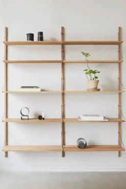 Bokhylle - Library Natural Oak H1852 Double