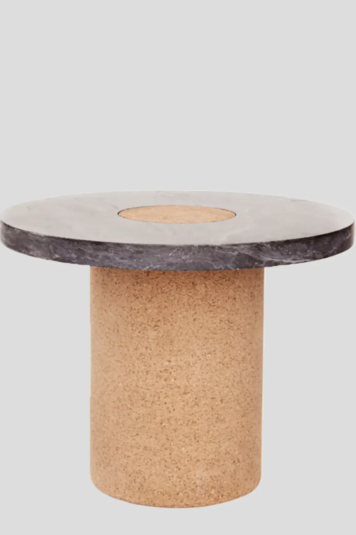 Bord - Sintra h42cm dia60cm Black Marble/Cork