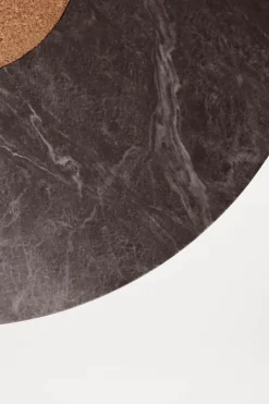 Bord - Sintra h42cm dia60cm Black Marble/Cork