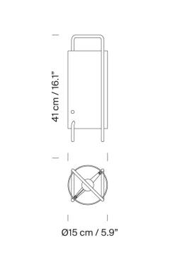 Bordlampe - Asa Black