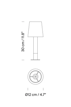Bordlampe - Básica Minima H30cm