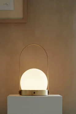 Bordlampe - Carrie Portable LED Brushed Brass