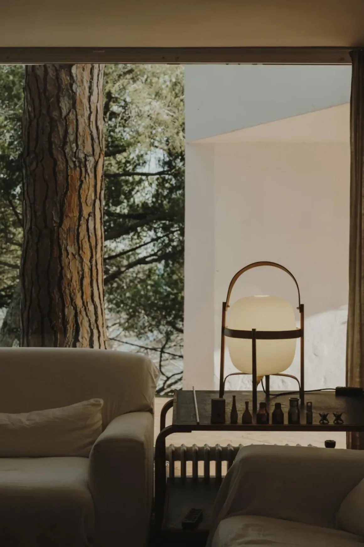 Bordlampe - Cesta Cherry wood structure