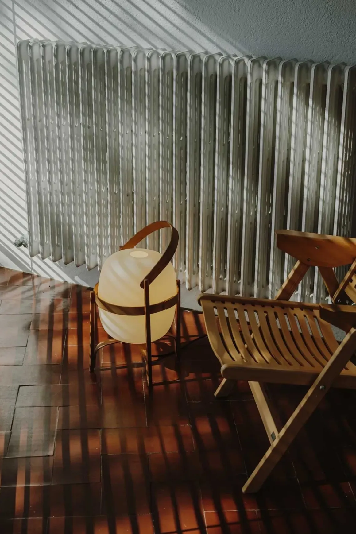 Bordlampe - Cesta Cherry wood structure