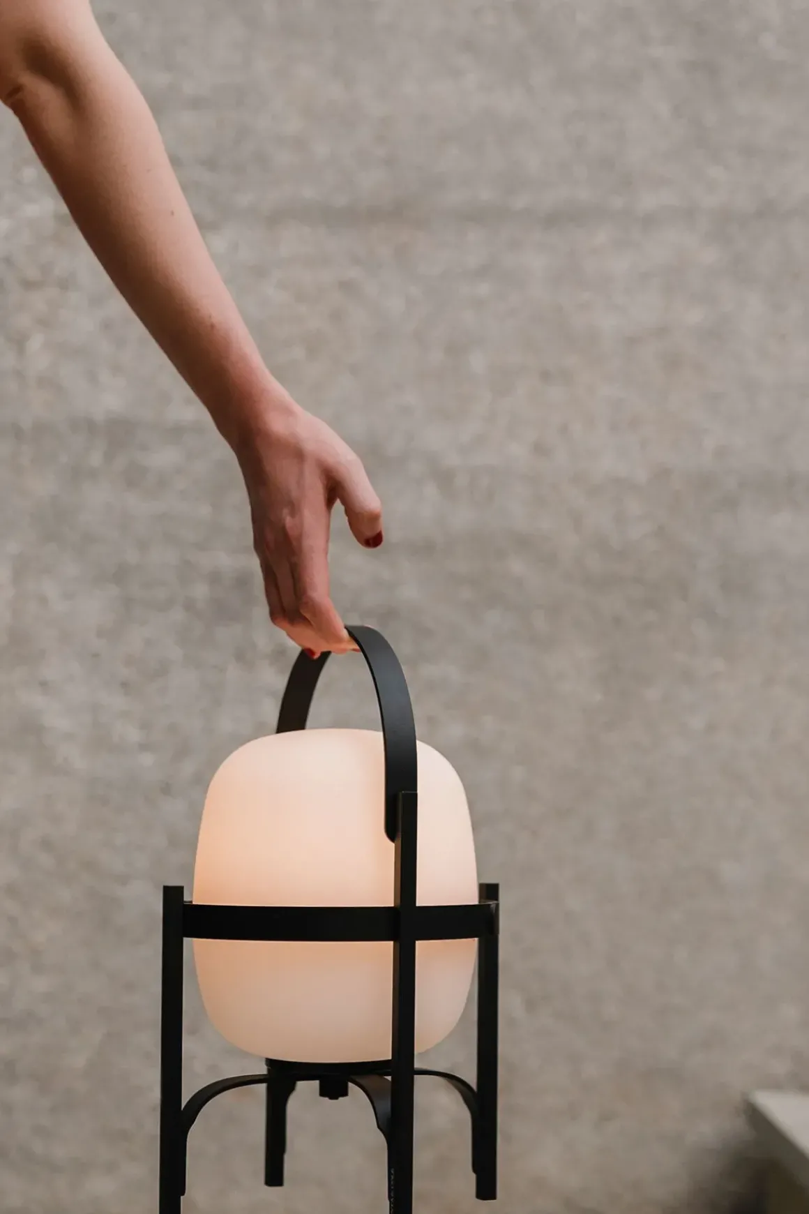 Bordlampe - Cestita Alubat Black Metallic