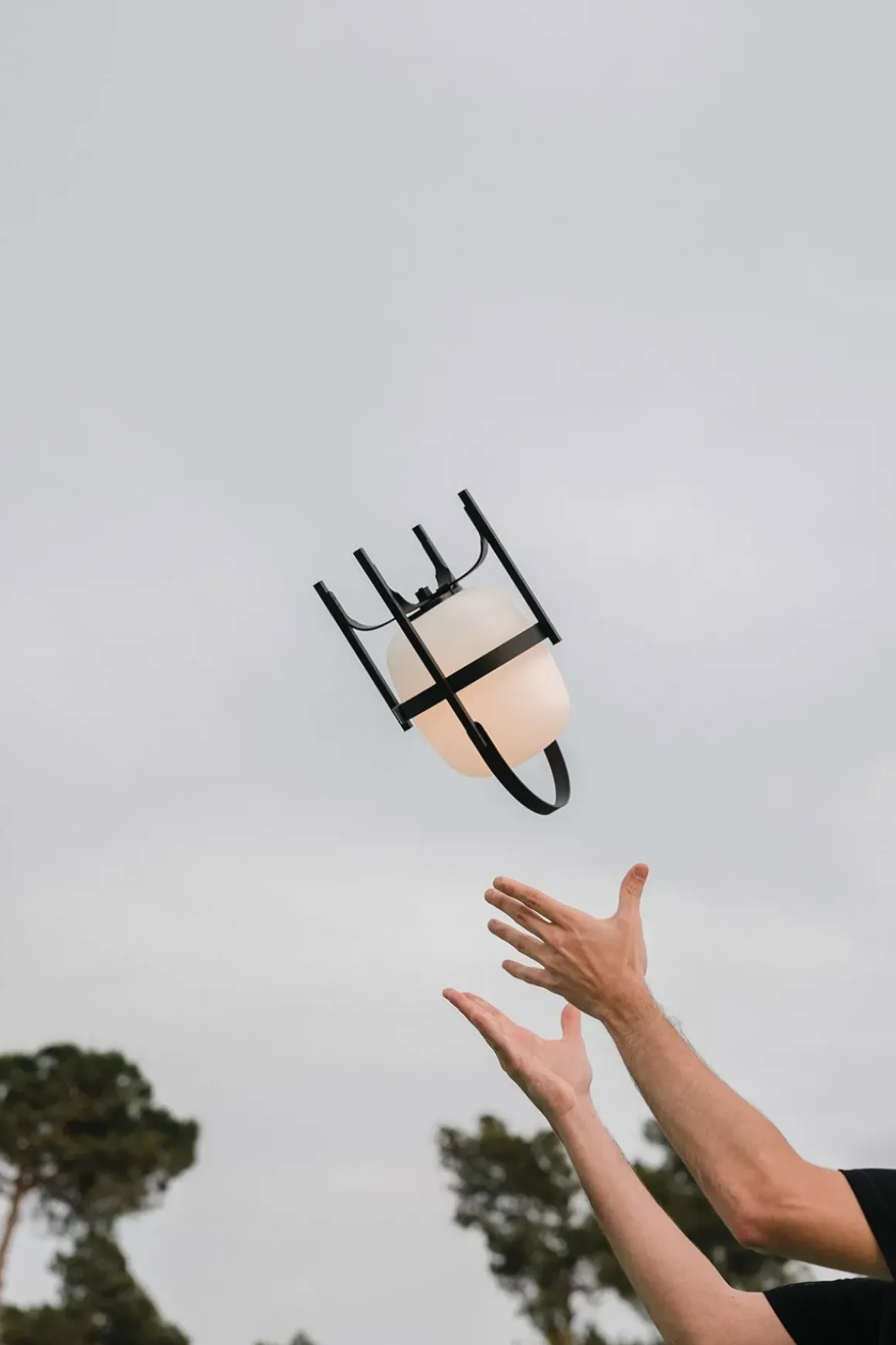 Bordlampe - Cestita Alubat Black Metallic