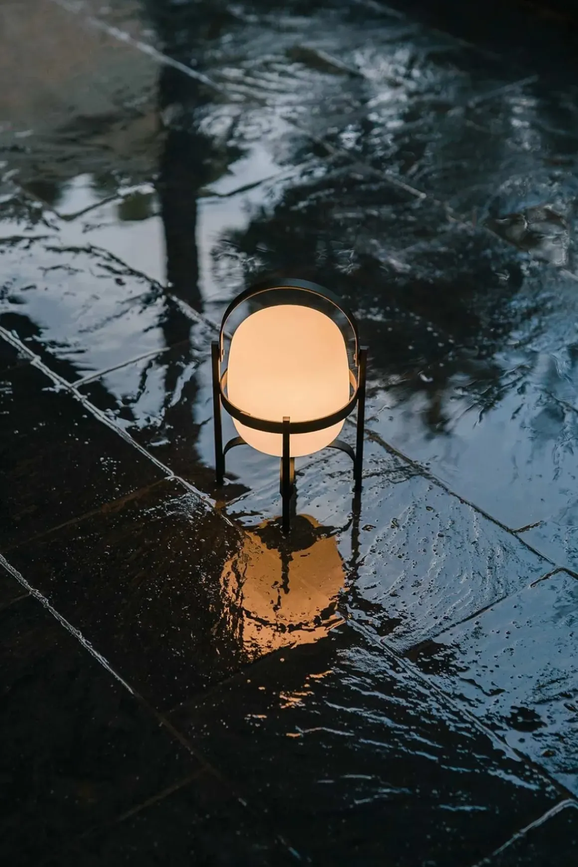 Bordlampe - Cestita Alubat Black Metallic