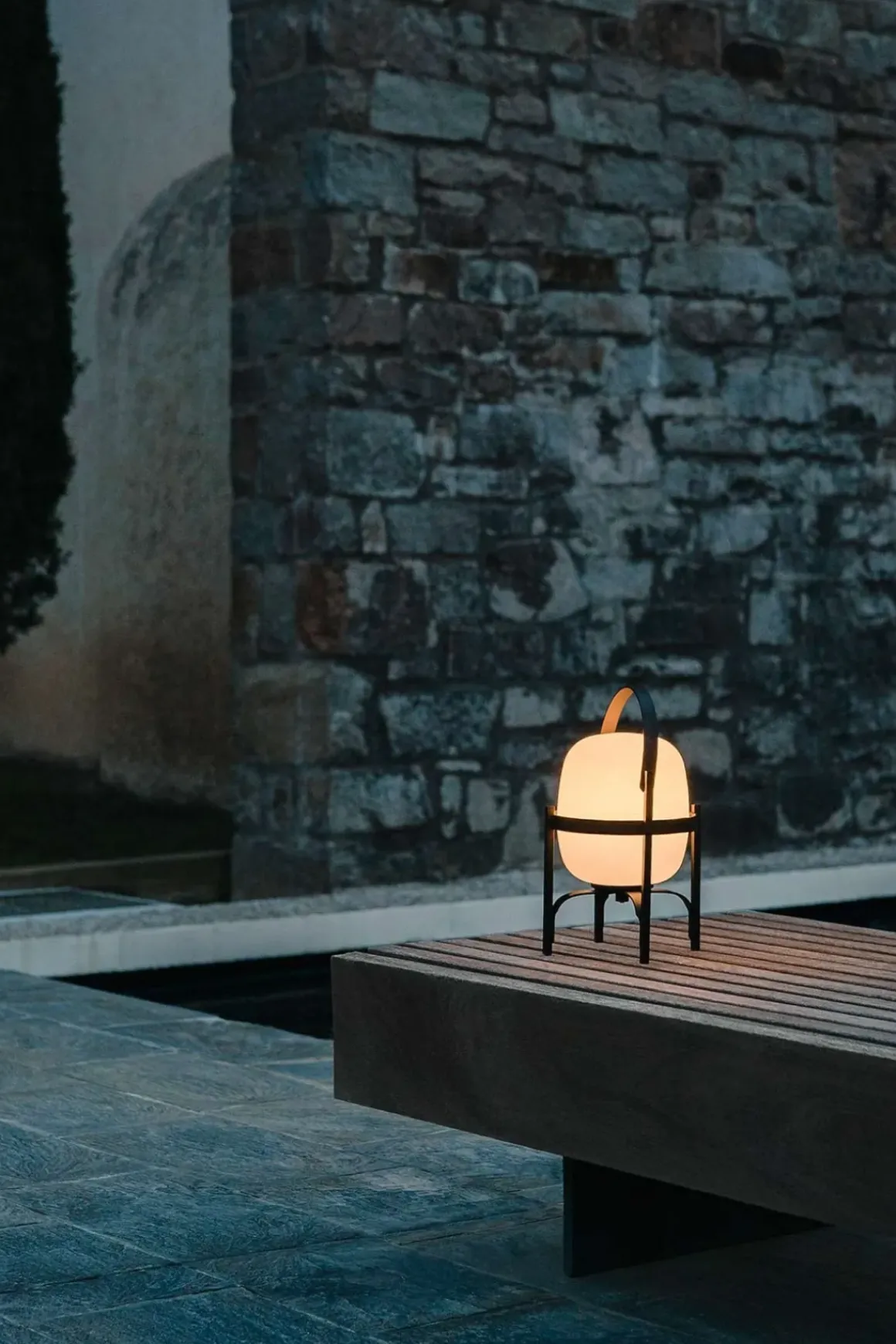 Bordlampe - Cestita Alubat Black Metallic