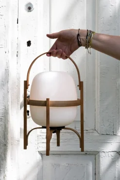 Bordlampe - Cestita Bateria Portable Opal Glass