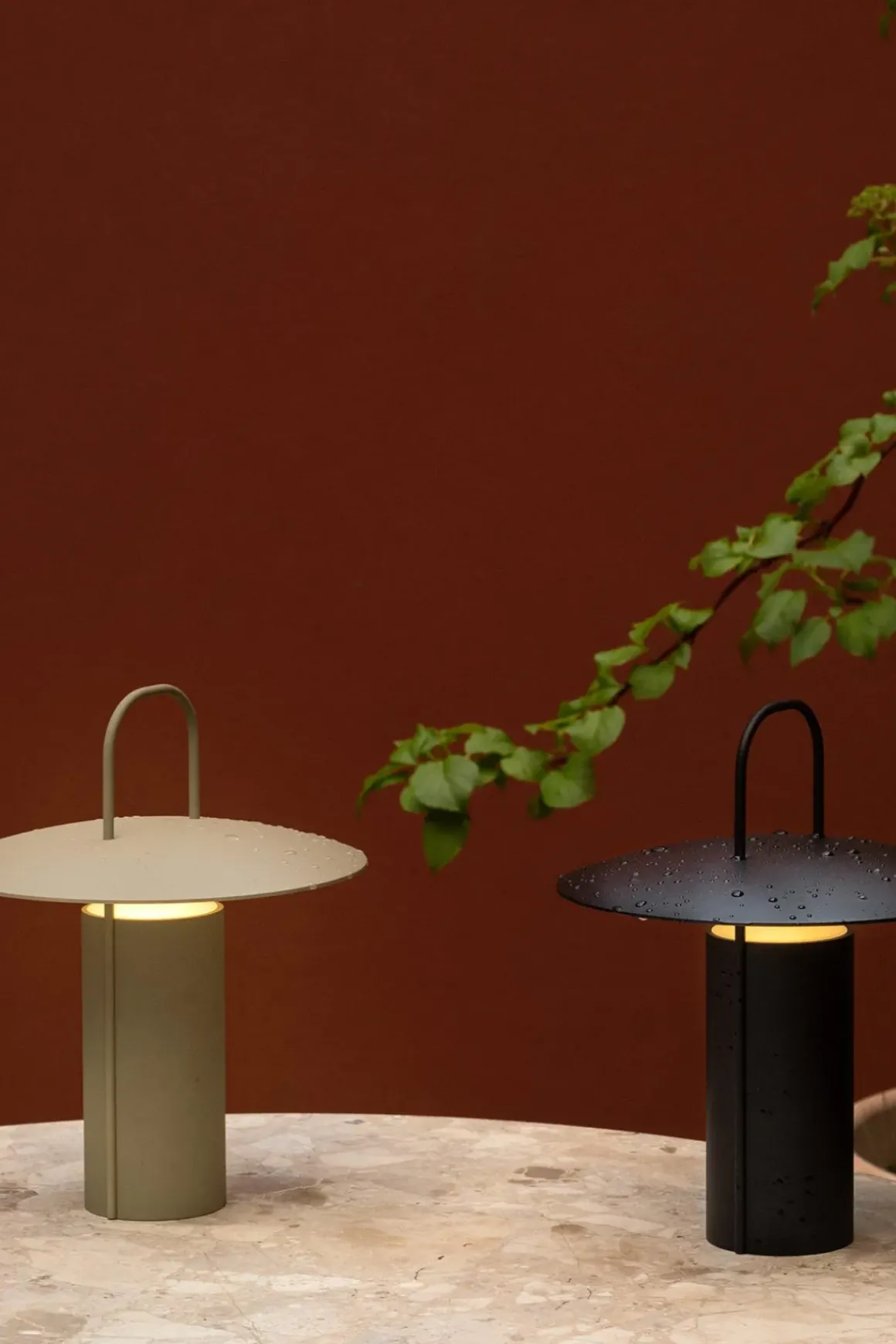 Bordlampe - Ray Portable Dusty Green