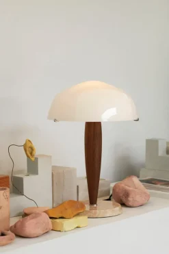 Bordlampe - SHY3 Herman Valnøtt/Marmor