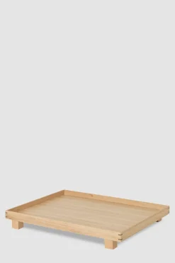 Brett - Bon Wooden Tray L B36xH6xD47cm Eik