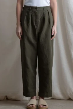 Bukse - Cotton Linen Herringbone