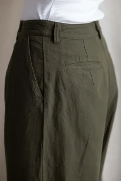 Bukse - Cotton Linen Herringbone