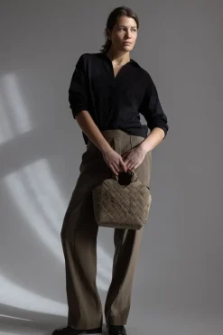 Bukse - High Rise Pull On Linen Pant