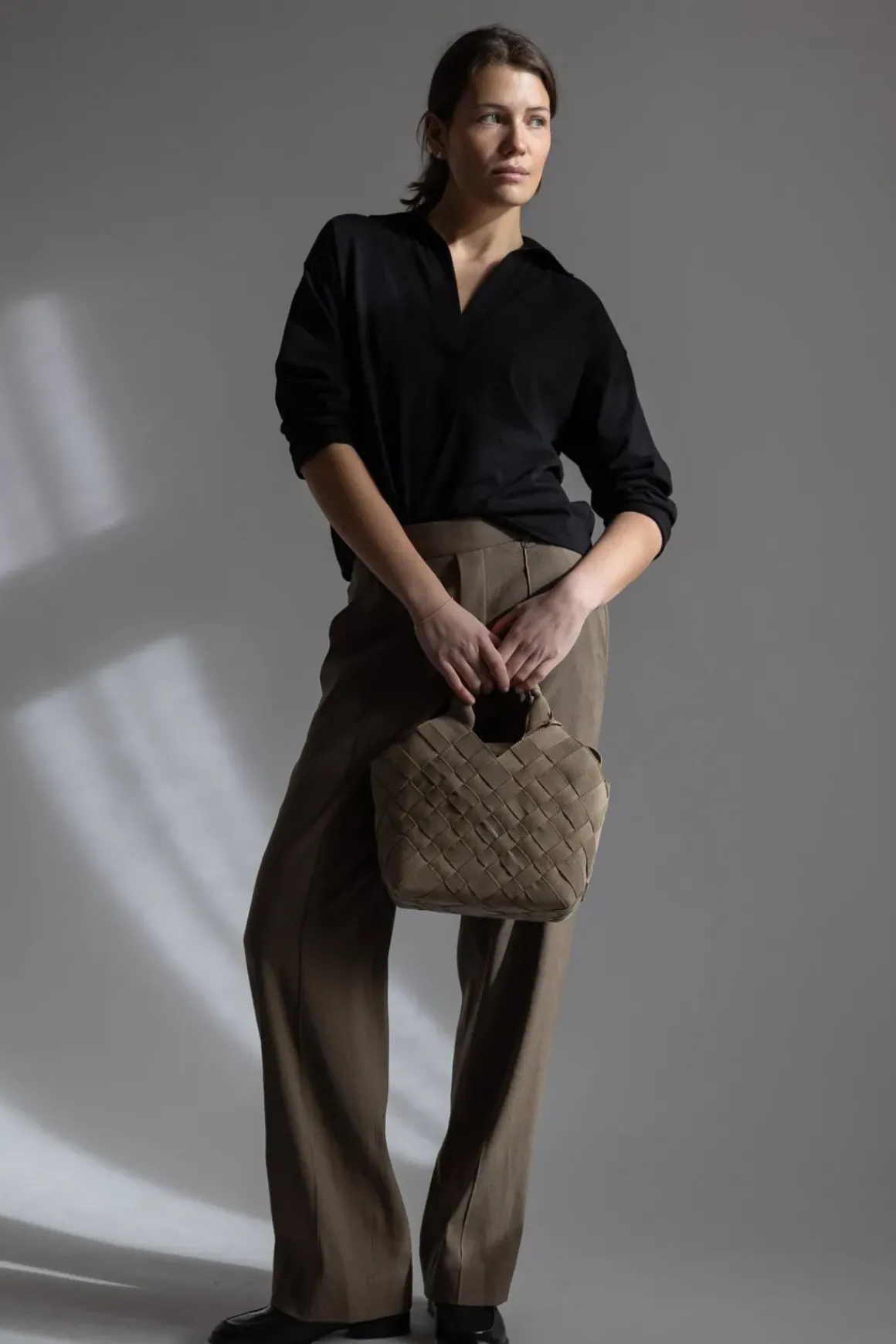 Bukse - High Rise Pull On Linen Pant