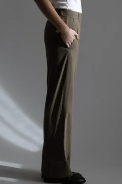 Bukse - High Rise Pull On Linen Pant