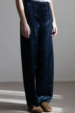 Bukse - Mid Rise Double Waistband Drawstring Pant