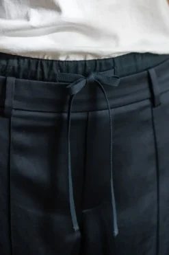 Bukse - Mid Rise Double Waistband Drawstring Pant