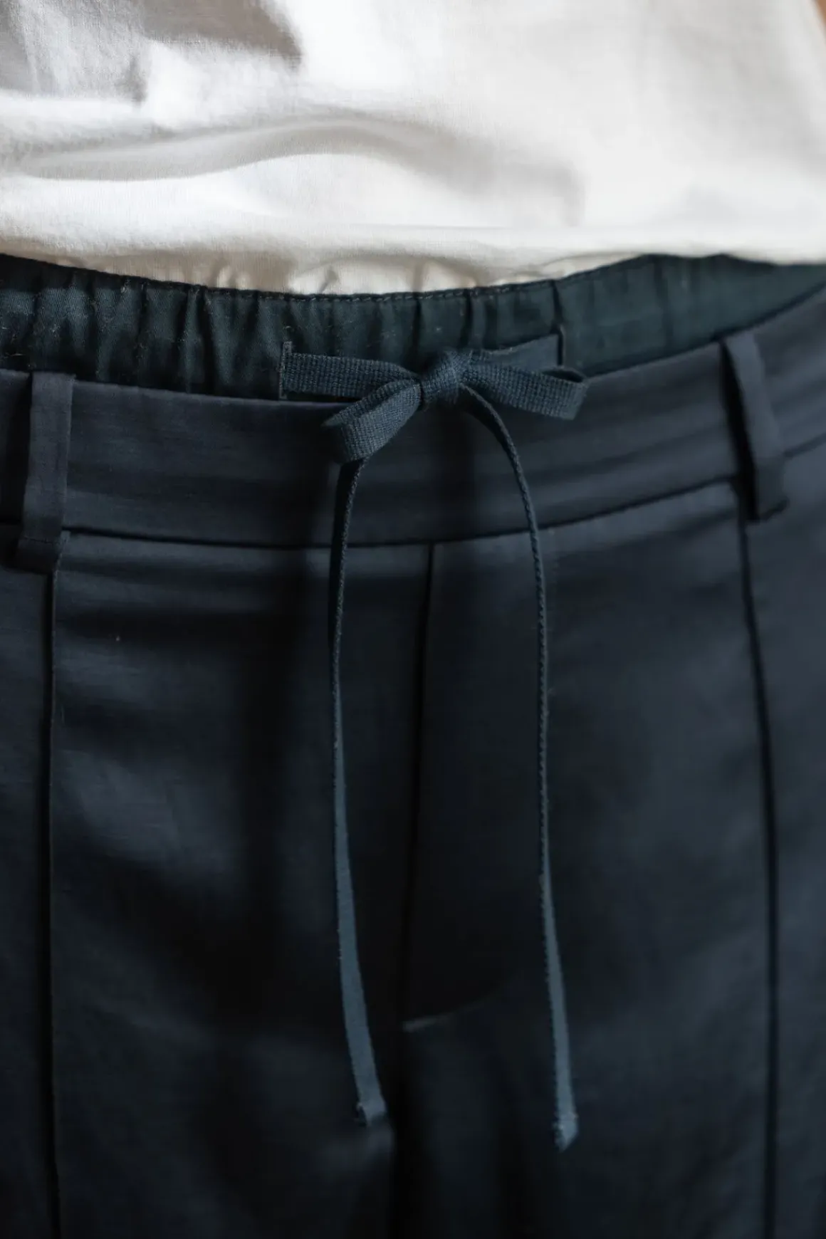 Bukse - Mid Rise Double Waistband Drawstring Pant