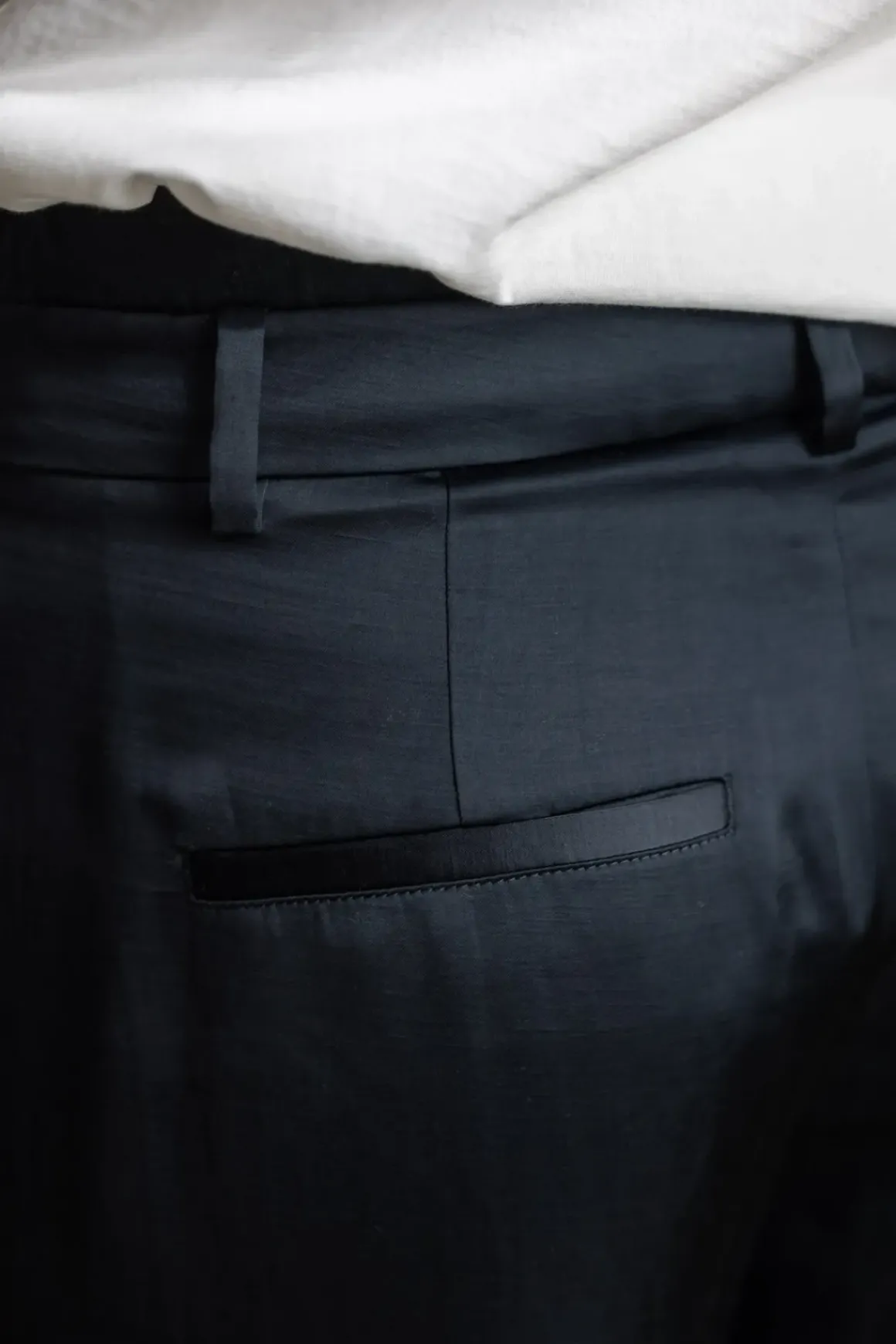 Bukse - Mid Rise Double Waistband Drawstring Pant