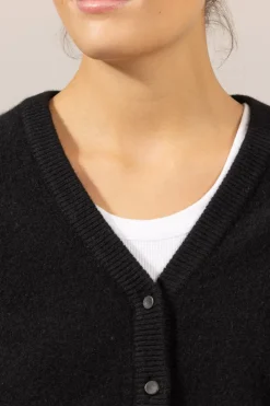 Cardigan - Boiled Button Black