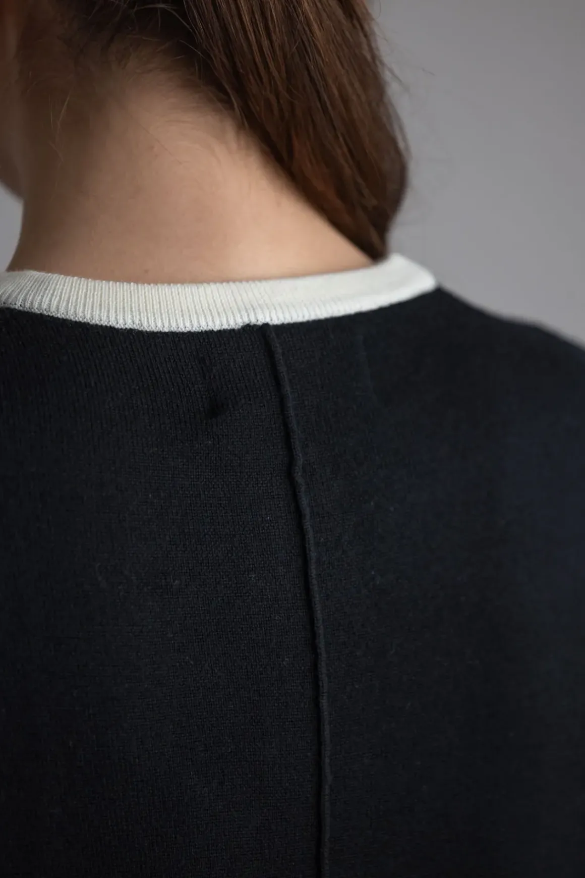 Cardigan - Classic Merino Cardigan Black Cream