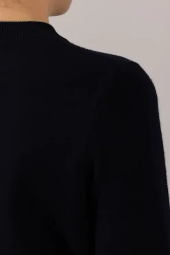 Cardigan - Contrast Tipped Coastal/Sable