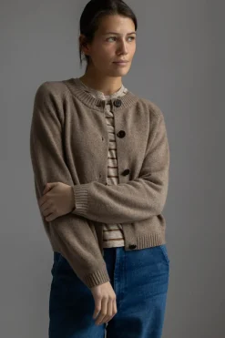 Cardigan - Eden Raglan Linseed